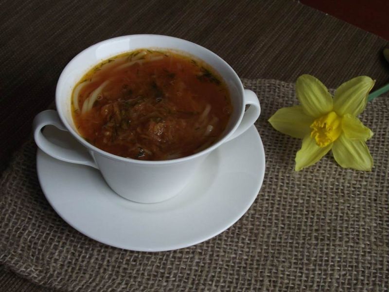 Koperkowa zupa pomidorowa  Koperkowa zupa pomidorowa