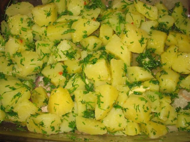 Koperkowo-pietruszkowe ziemniaki