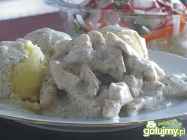 Koperkowo- śmietanowy kurczak Koperkowo- śmietanowy kurczak
