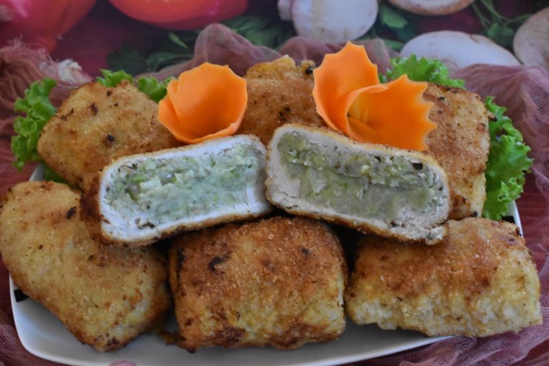 Kopertki ze schabu z bobem Kopertki ze schabu z bobem