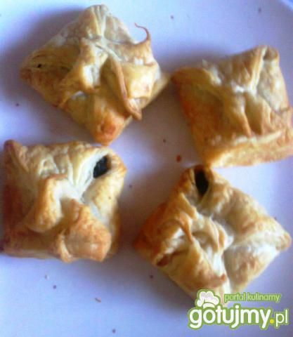 koperty ze szpinakiem i pieczarkami