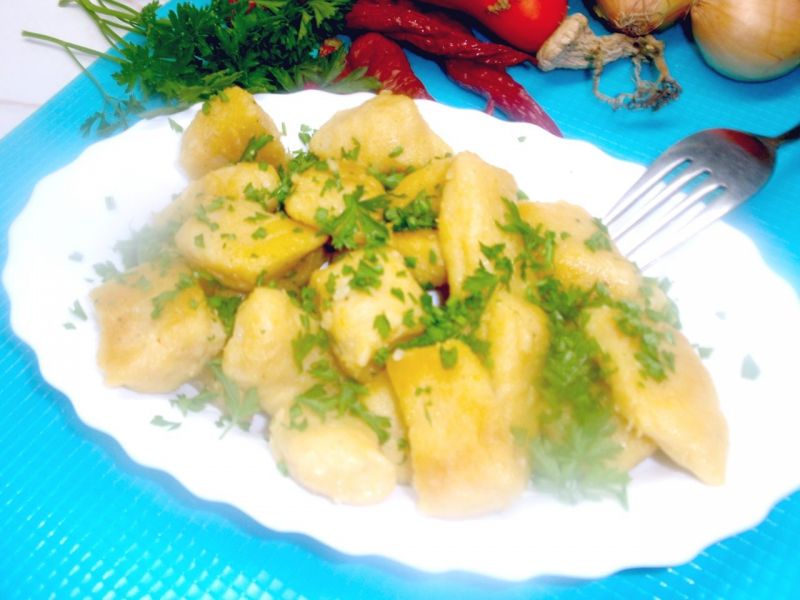 Kopytka dyniowe odsmażane