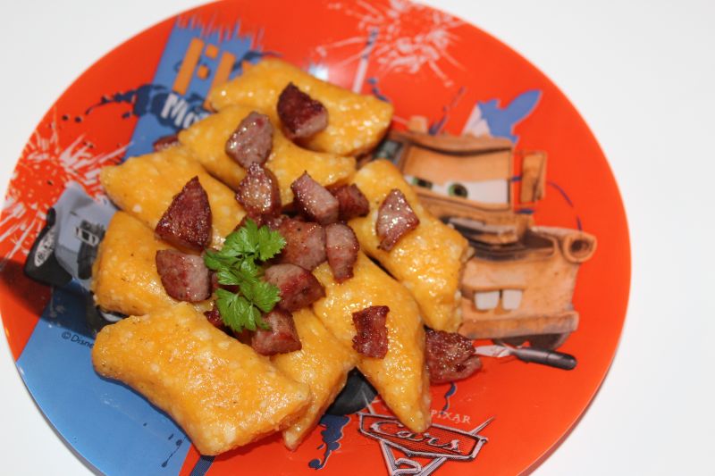 Kopytka z batatów i kaszy jaglanej Kopytka z batatów i kaszy jaglanej