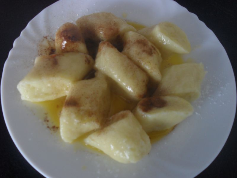 Kopytka z cynamonem Kopytka z cynamonem