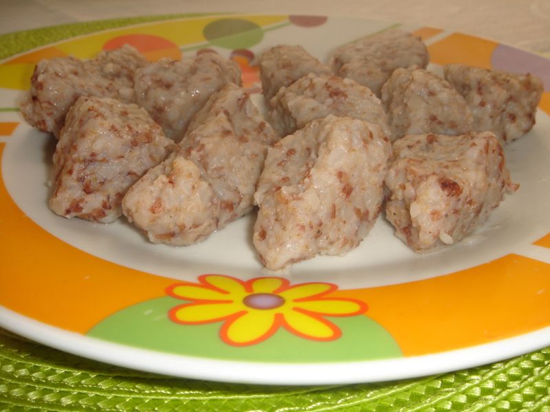 "Kopytka" z kaszy gryczanej