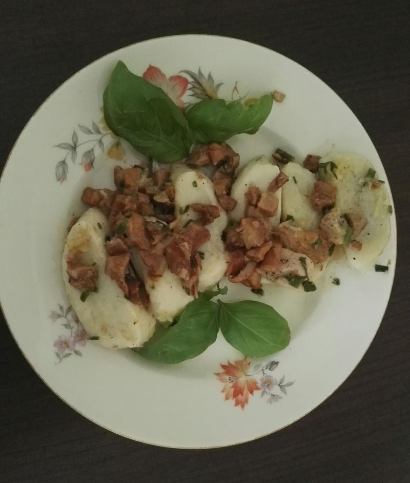 Kopytka z kurkami Kopytka z kurkami