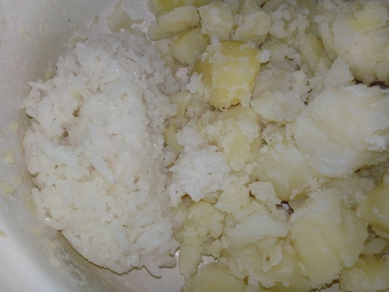 Kopytka ziemniaczano - ryżowe