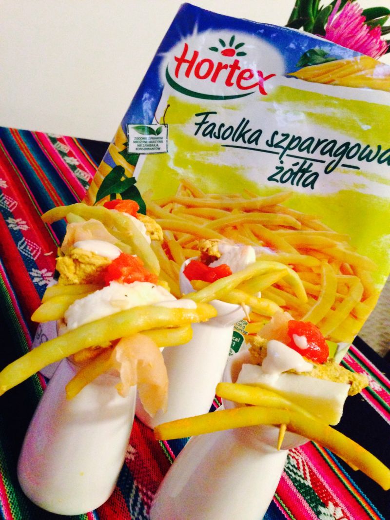Koreczki z fasolką szparagową