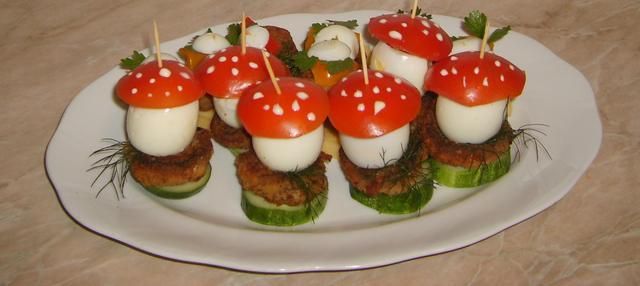 Koreczki z jajek Koreczki z jajek