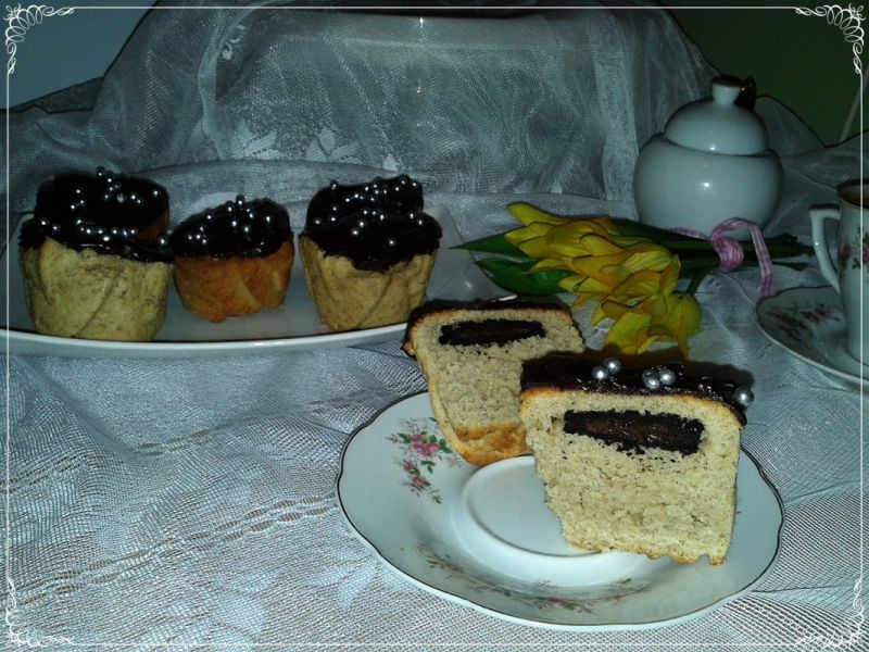 Korzenne muffinki  z duszą Korzenne muffinki  z duszą