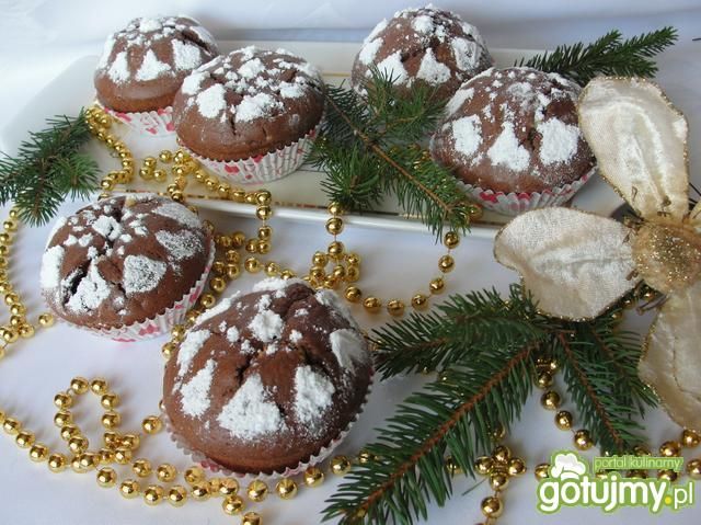 Korzenne muffinki z twarożkiem