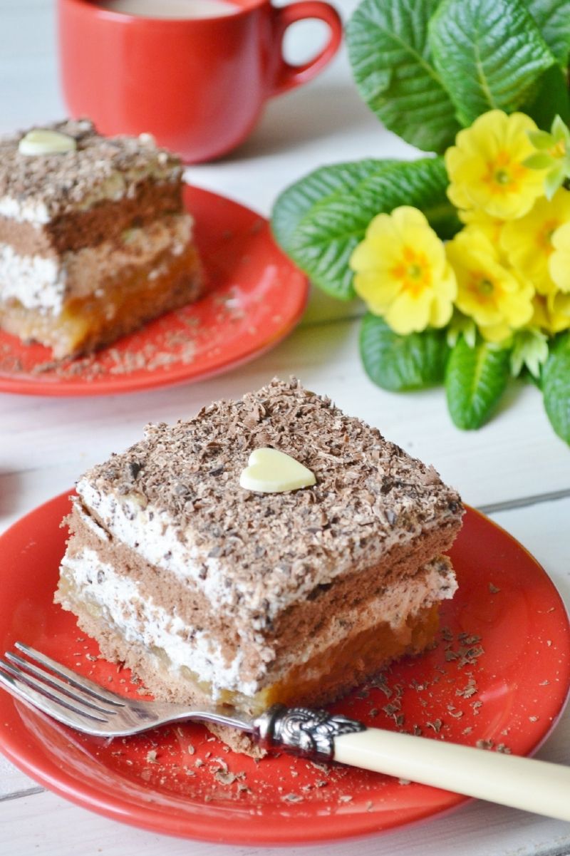 Kostka jabłkowo - śmietanowa