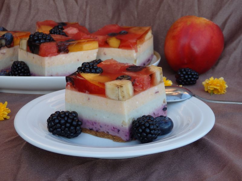 Kostka owocowa bez pieczenia  Kostka owocowa bez pieczenia