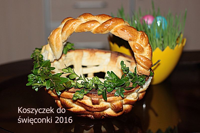 Koszyczek drożdżowy do święconki 2016