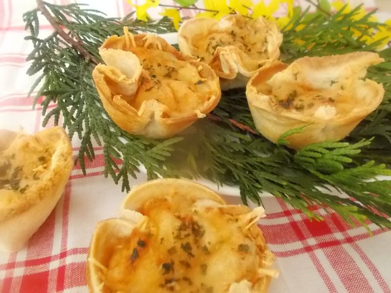 Koszyczki tostowe z serkiem  