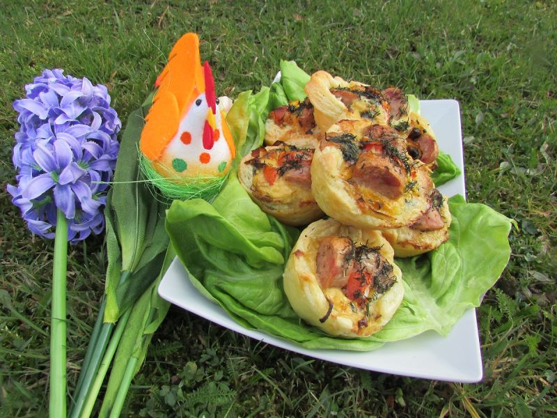 Koszyczki z ciasta francuskiego Koszyczki z ciasta francuskiego