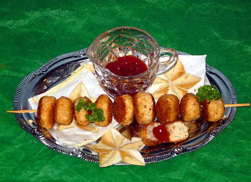 Kotleciki drobiowe na patyku