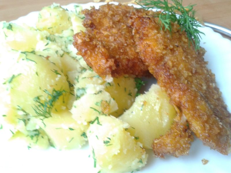 Kotleciki drobiowe w płatkach kukurydzianych