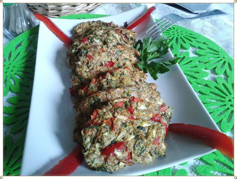 Kotleciki kalafiorowo-cukiniowe z piekarnika