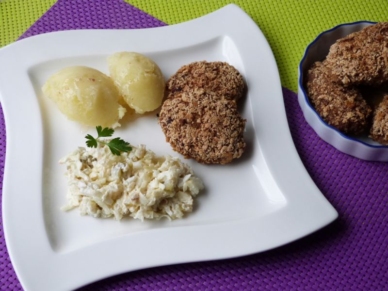 Kotleciki mielone z boczniakami Kotleciki mielone z boczniakami