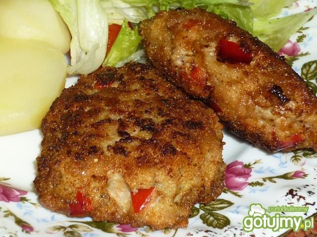 Kotleciki mielone z papryką i ziołami