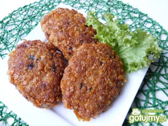 Kotleciki mielone z ryżem i pieczarkami Kotleciki mielone z ryżem i pieczarkami