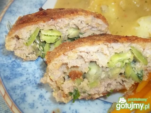 Kotleciki nadziane bobem