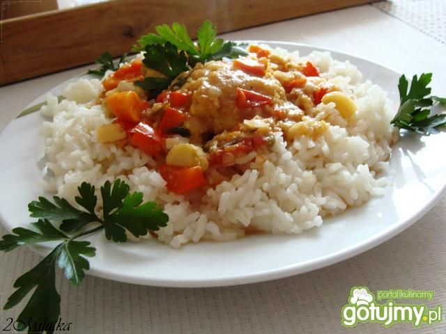 Kotleciki sojowe w jarzynce z ryżem  Kotleciki sojowe w jarzynce z ryżem