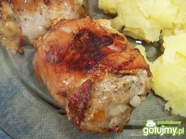 Kotleciki z cebulą i szynką Kotleciki z cebulą i szynką