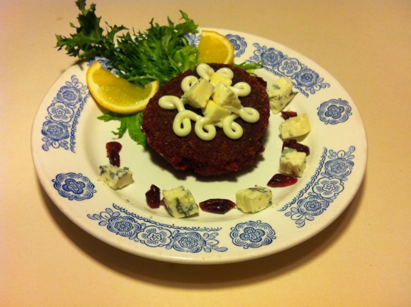 Kotleciki z gotowanych buraków