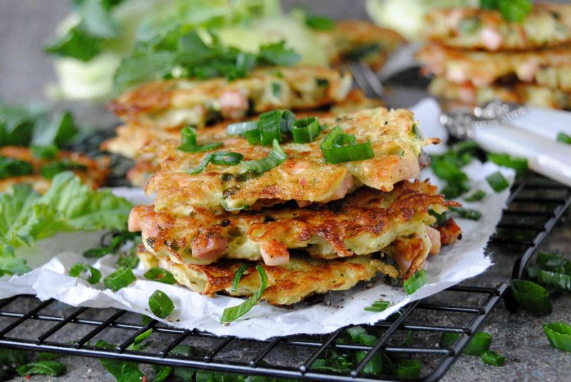 Kotleciki z kalarepki i szynki