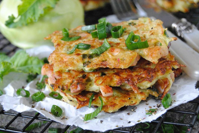 Kotleciki z kalarepki i szynki