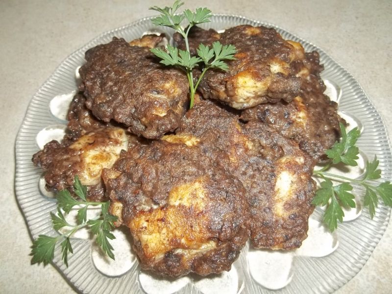 Kotleciki z kaszanki i fileta z kurczaka