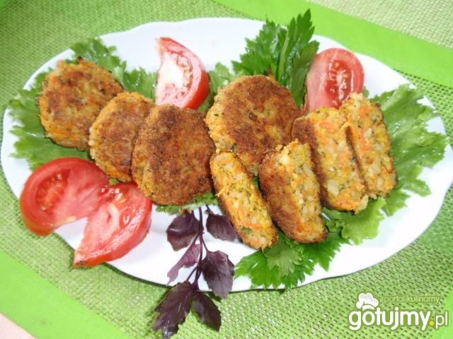 Kotleciki z ryżu i marchewki