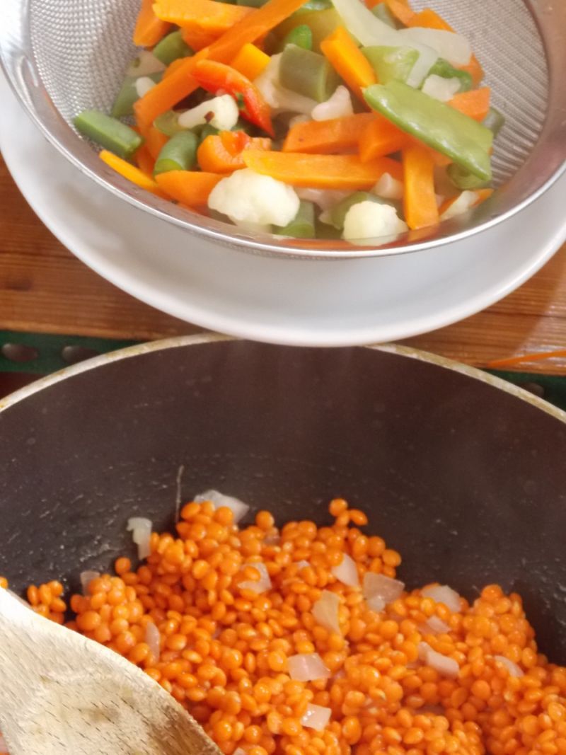 Kotleciki z soczewicy i warzyw