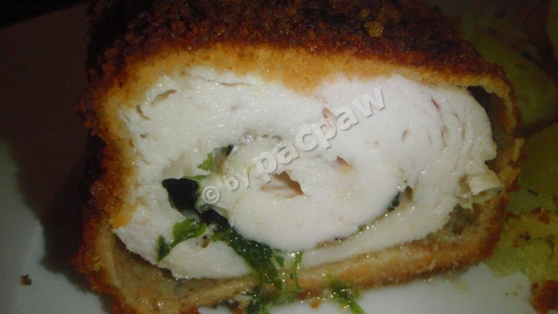 Kotlet de volaille z koperkiem