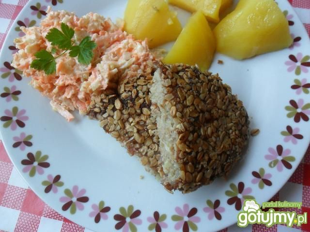 Kotlet mielony w platkach owsianych