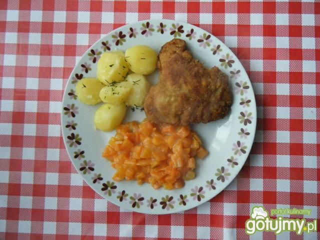 Kotlet schabowy nadziewany pieczarkami 