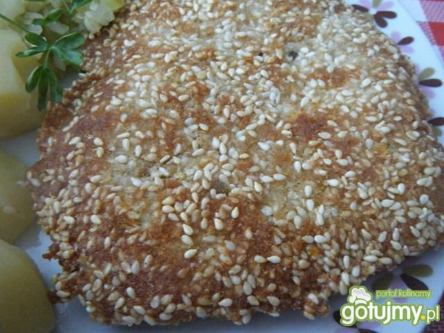 Kotlet schabowy w sezamie