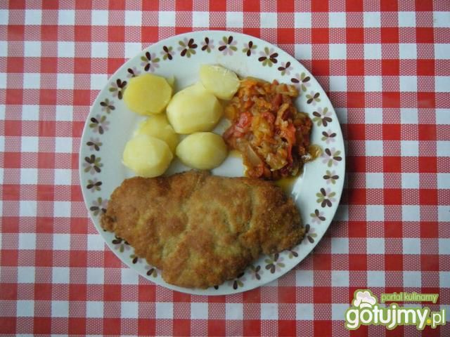Kotlet schabowy z czosnkiem
