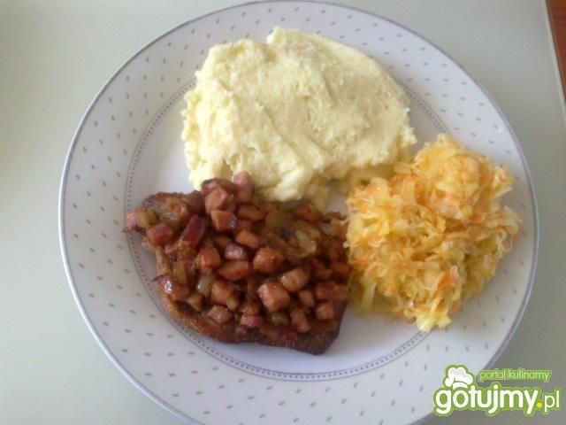 Kotlet schabowy z posypką