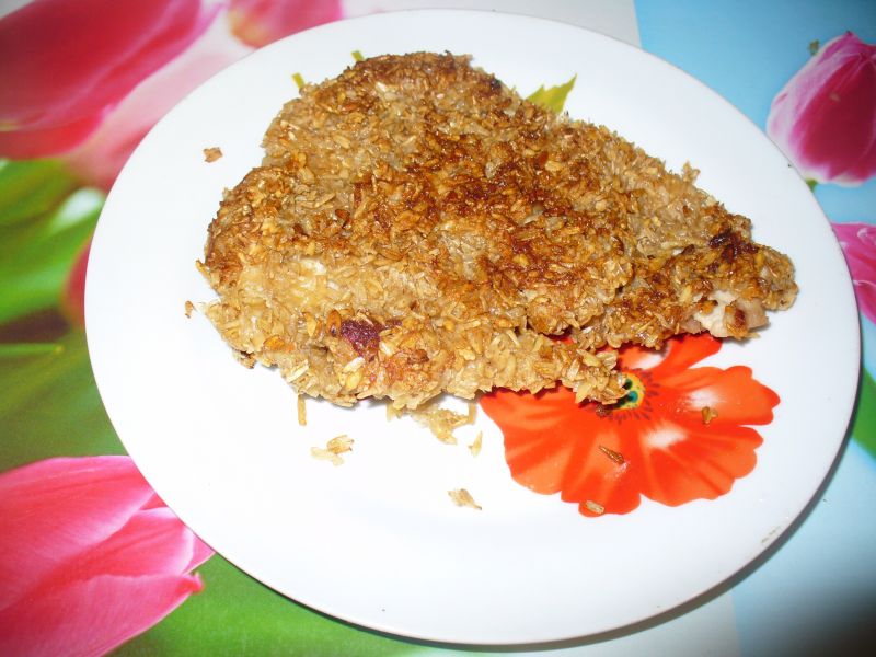 Kotlet z  królika w panierce z otrąb owsianych Kotlet z  królika w panierce z otrąb owsianych