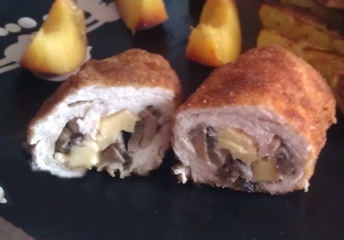 Kotlety devolay z pieczarkami Kotlety devolay z pieczarkami