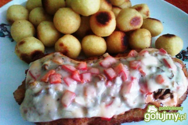 Kotlety drobiowe pod kołderką Kotlety drobiowe pod kołderką