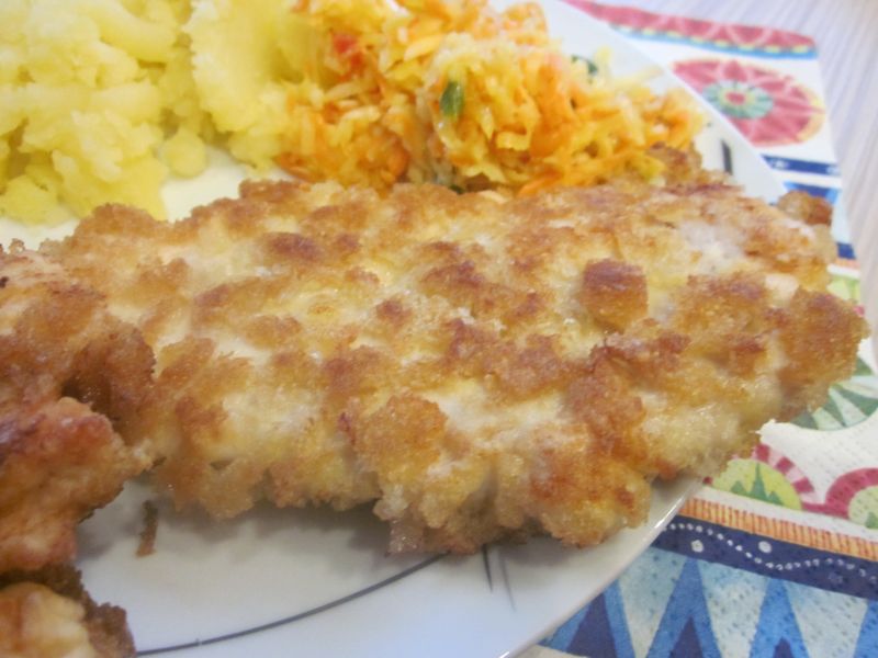 Kotlety drobiowe w panierce z chleba