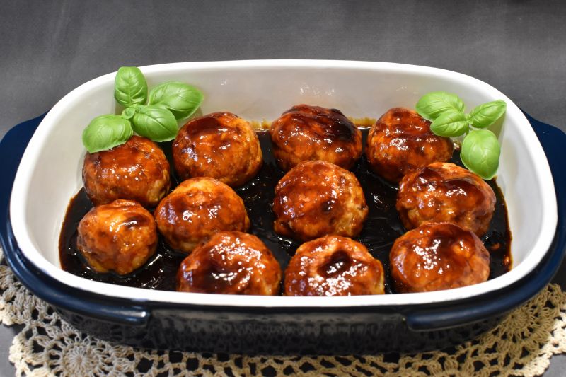 Kotlety drobiowe z sosem Teriyaki Kotlety drobiowe z sosem Teriyaki
