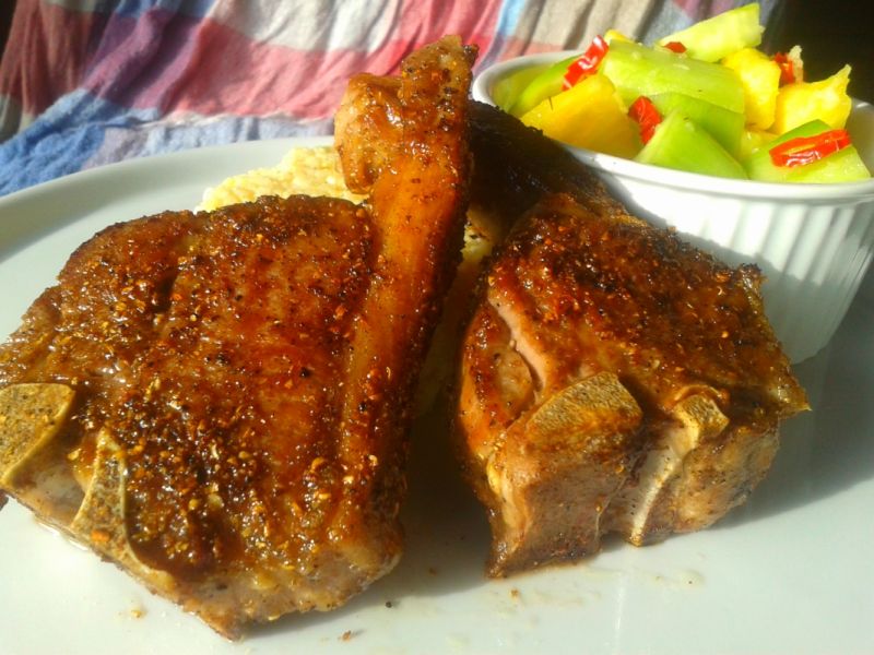 Kotlety jagnięce w pieprzu i kolendrze