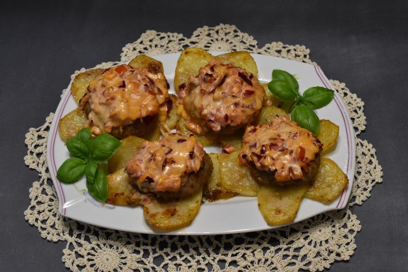 Kotlety mielone kwiatki