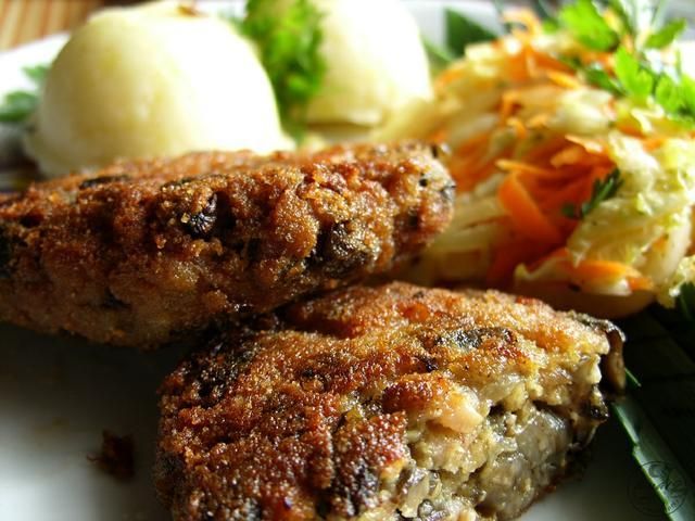 Kotlety mielone z grzybami