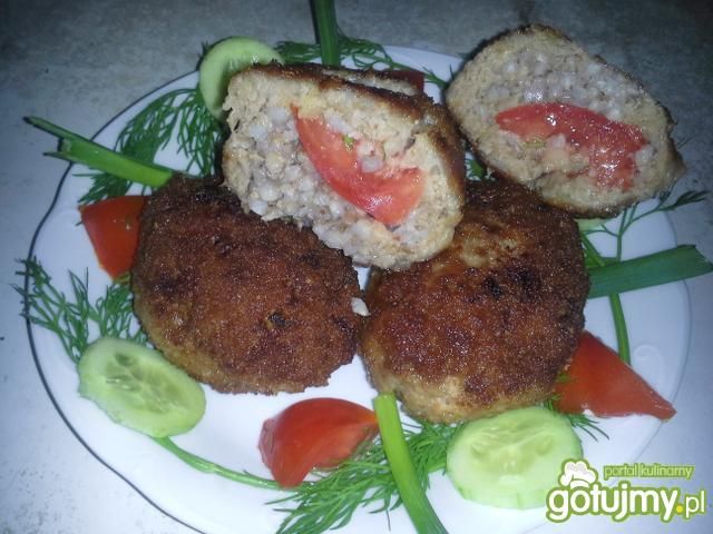 Kotlety mielone z kaszą gryczaną